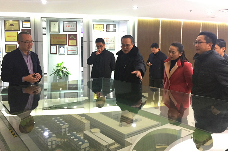 吴主席一行了解和关切开云官方入口登录公司园区建设