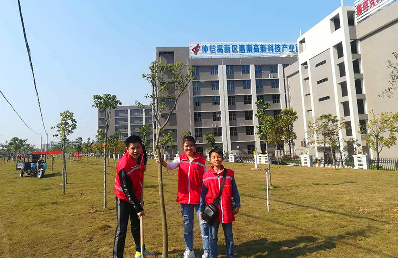 开云官方入口登录志愿者在植树现场